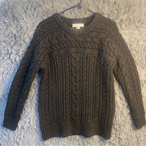 Michael Kors Women’s Cable Knit Sweater - Size Medium - Black